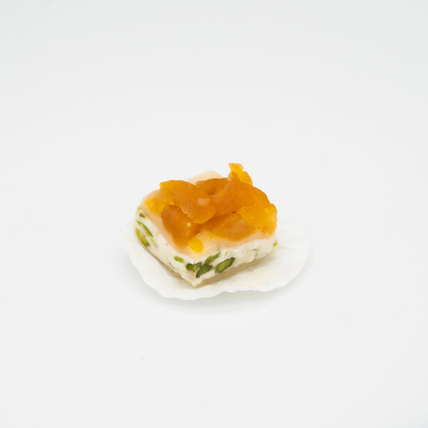 Apricot with Helva and pistachio filling 
