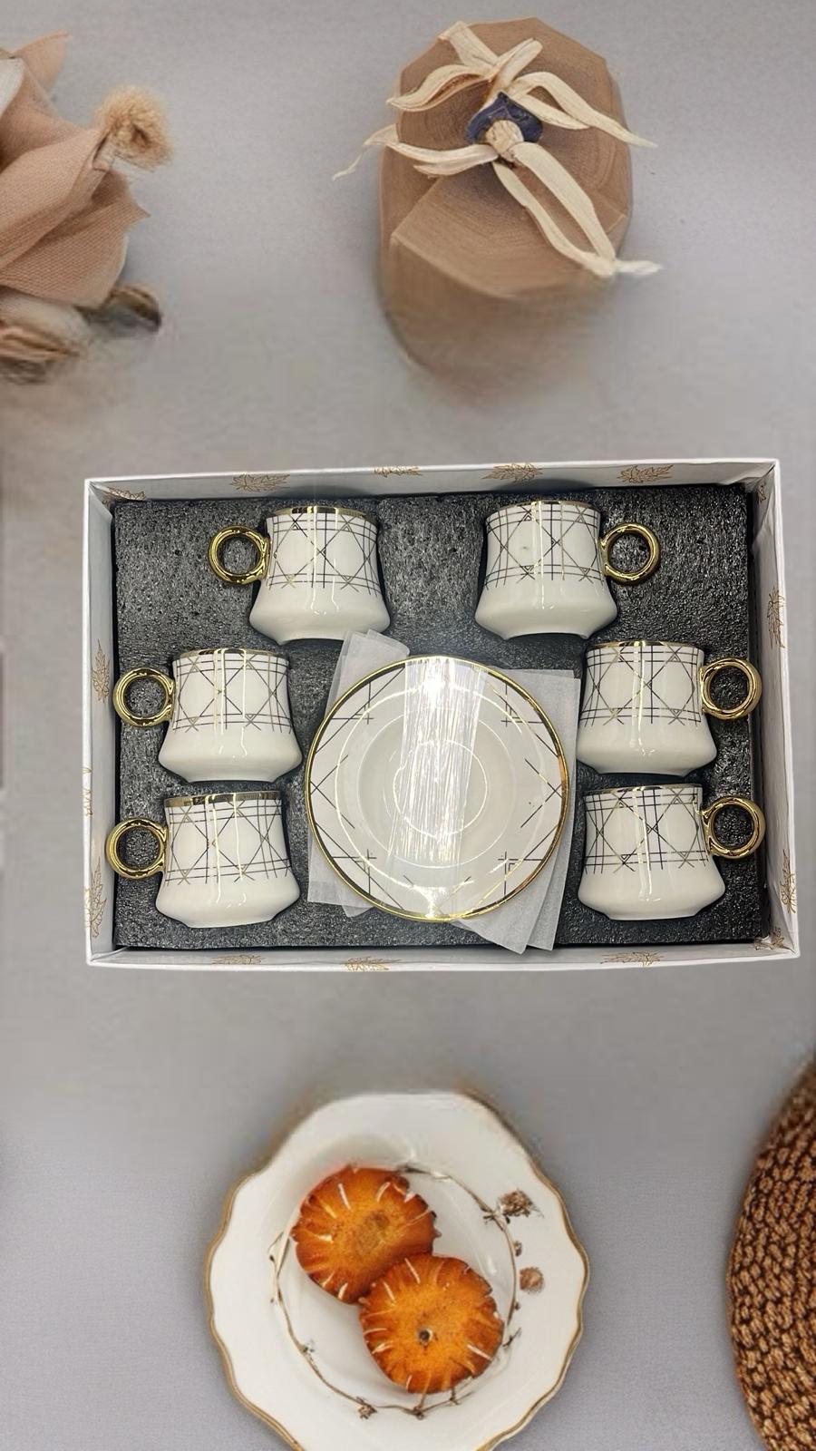 Gold & Silver Tea Cup Set