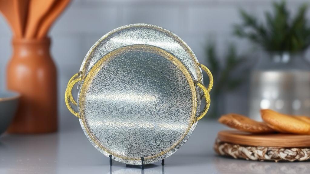 Luxury Gold Circle Tray Set – 10 Pieces (2lb)
