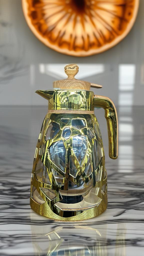 Luxury Thermos – Gold & Glass Design