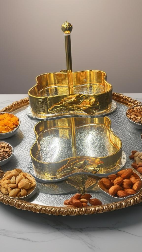 Luxury Golden Food Container