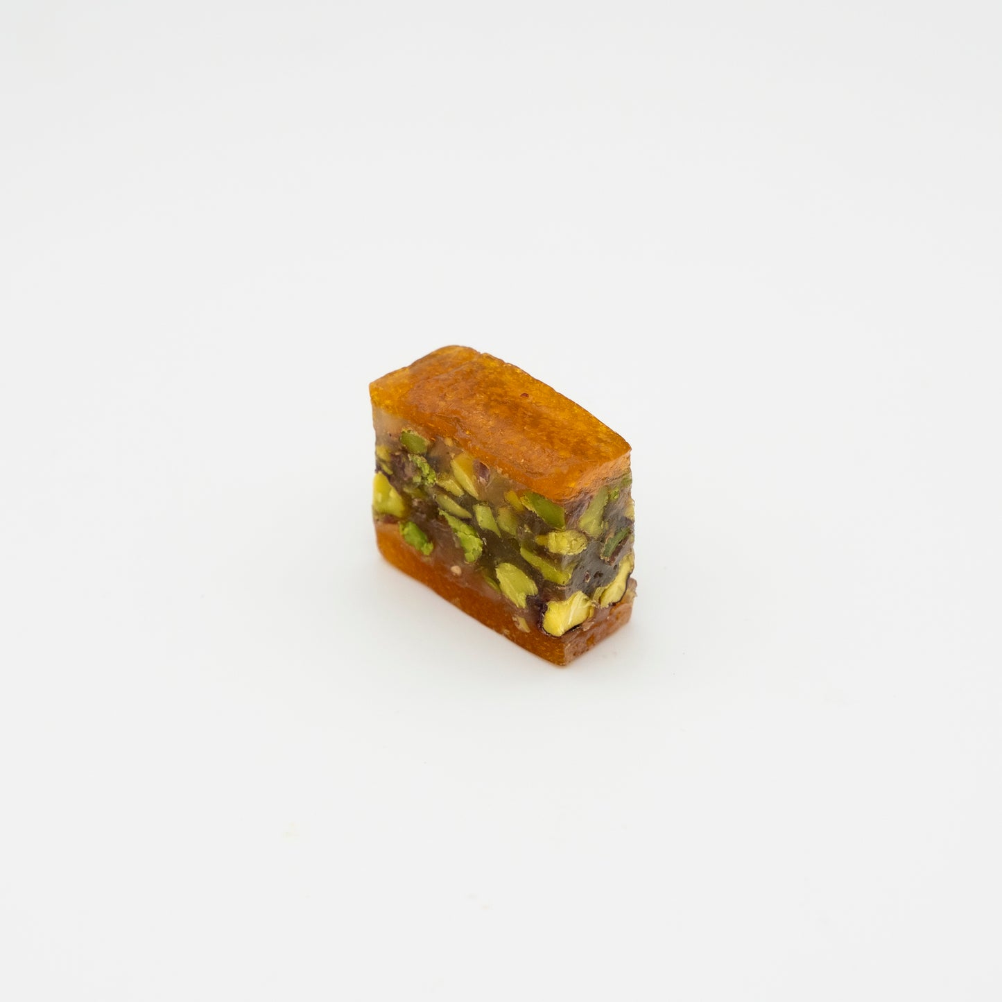 Orange with pistachio filling