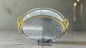 Luxury Gold & Silver Oval Tray Set – 10 Pieces (2lb)