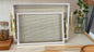 Luxury Knitted Rectangle Tray Set with Gold Accents – 10 Pieces (2lb)