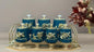 Green & Gold Rose Glass Jar Set