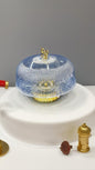 Luxury Crystal Cake Stand with Gold Base & Handle