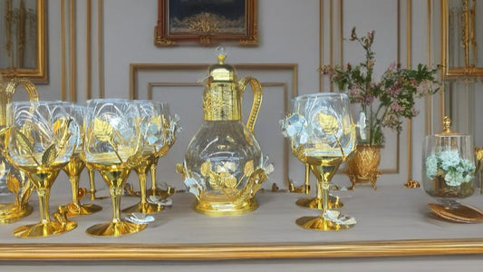 24K Gold Luxury Pitcher & Cup Set